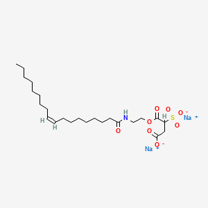 molecular formula C24H41NNa2O8S B12763580 Disodium 1-(oleamido monoethanolamine) sulfosuccinate CAS No. 198011-22-2