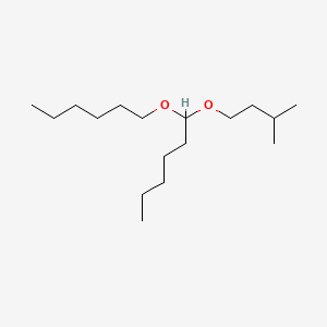 molecular formula C17H36O2 B12763608 Hexanal hexyl isoamyl acetal CAS No. 896447-13-5