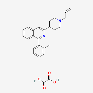 molecular formula C26H28N2O4 B12763622 3-(1-Allyl-4-piperidinyl)-1-o-tolyl isoquinoline oxalate CAS No. 92124-13-5