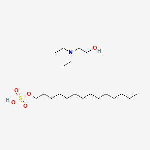 molecular formula C20H45NO5S B12763634 2-(diethylamino)ethanol;tetradecyl hydrogen sulfate CAS No. 64346-02-7