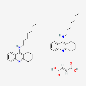 molecular formula C44H60N4O4 B12763642 (E)-but-2-enedioic acid;N-heptyl-1,2,3,4-tetrahydroacridin-9-amine CAS No. 113106-70-0