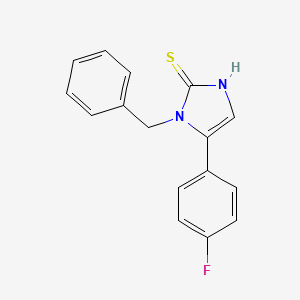 molecular formula C16H13FN2S B1276367 1-benzyl-5-(4-fluorophenyl)-1H-imidazole-2-thiol 
