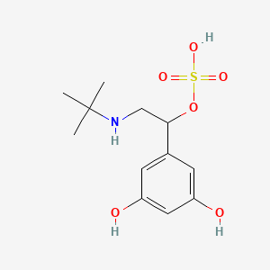 molecular formula C12H19NO6S B12763673 Terbutaline 1-sulfate CAS No. 1273567-75-1