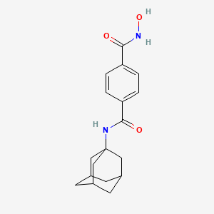 molecular formula C18H22N2O3 B12763690 Adamantanyl hydroxylterephthalamide CAS No. 847250-25-3