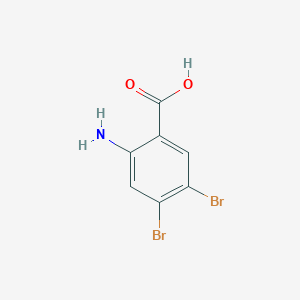 molecular formula C7H5Br2NO2 B1276371 2-Amino-4,5-dibromobenzoic acid CAS No. 75057-62-4