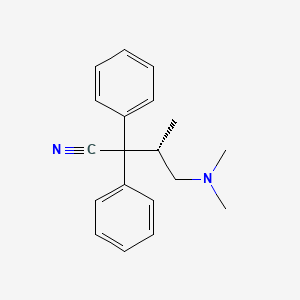 2,2-Diphenyl-3-methyl-4-(dimethylamino)butyronitrile, (+)-