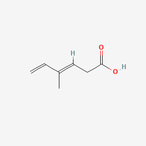 molecular formula C7H10O2 B1276375 3,5-Hexadienoic acid, 4-methyl- CAS No. 87668-09-5