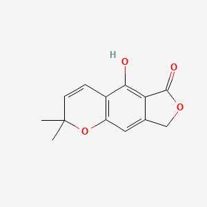 molecular formula C13H12O4 B12763752 Salfredin B11 CAS No. 165467-63-0