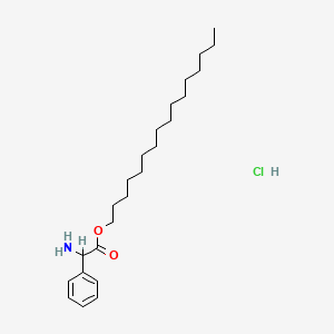 molecular formula C24H42ClNO2 B12763817 DL-2-Phenylglycine hexadecyl ester hydrochloride CAS No. 87252-82-2