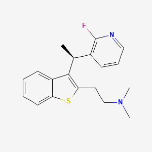 molecular formula C19H21FN2S B12763856 NBI-4 (non-labeled) CAS No. 873693-83-5