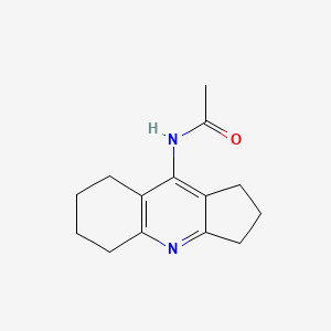 Acetamide, N-(2,3,5,6,7,8-hexahydro-1H-cyclopenta(b)quinolin-9-yl)-