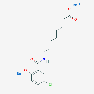 molecular formula C15H18ClNNa2O4 B12763959 5-CNAc Disodium CAS No. 300718-75-6