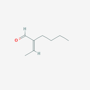 molecular formula C8H14O B12763977 Hexanal, 2-ethylidene- CAS No. 25409-08-9