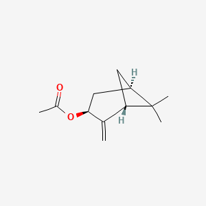 molecular formula C12H18O2 B12764030 Pinocarvyl acetate, trans- CAS No. 33045-02-2