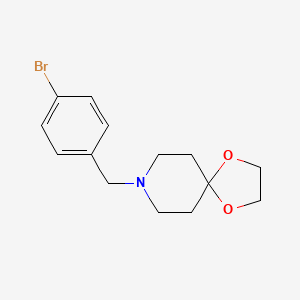 B1276404 8-(4-Bromobenzyl)-1,4-dioxa-8-azaspiro[4.5]decane CAS No. 904750-36-3