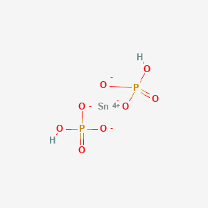 molecular formula H2O8P2Sn B12764046 Stannic hydrogen phosphate CAS No. 14532-00-4