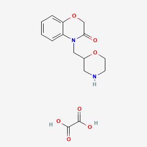 4-(morpholin-2-ylmethyl)-1,4-benzoxazin-3-one;oxalic acid