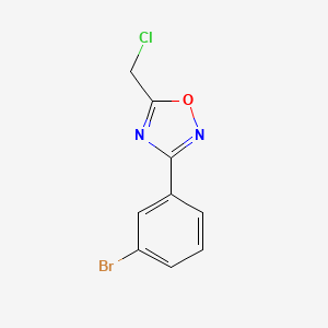 molecular formula C9H6BrClN2O B1276419 3-(3-溴苯基)-5-(氯甲基)-1,2,4-噁二唑 CAS No. 848316-20-1
