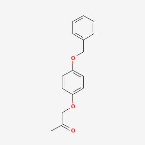 molecular formula C16H16O3 B1276432 (4-(Benzyloxy)-phenoxy)-2-propanone CAS No. 53012-35-4