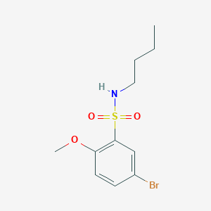 molecular formula C11H16BrNO3S B1276433 5-溴-N-丁基-2-甲氧基苯磺酰胺 CAS No. 871269-18-0