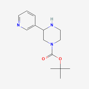 molecular formula C14H21N3O2 B1276437 3-Pyridin-3-yl-piperazine-1-carboxylic acid tert-butyl ester CAS No. 886771-02-4