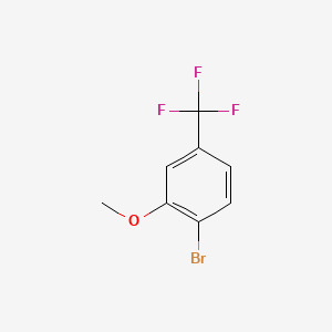 molecular formula C8H6BrF3O B1276439 1-Bromo-2-methoxy-4-(trifluoromethyl)benzene CAS No. 402-07-3