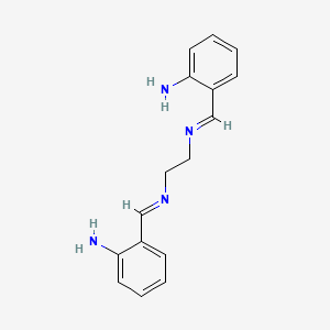 molecular formula C16H18N4 B1276446 N,N'-Bis(2-aminobenzal)ethylenediamine CAS No. 4408-47-3