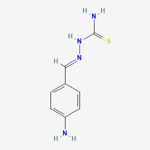 molecular formula C8H10N4S B1276449 p-Aminobenzaldehyde thiosemicarbazone CAS No. 6957-91-1