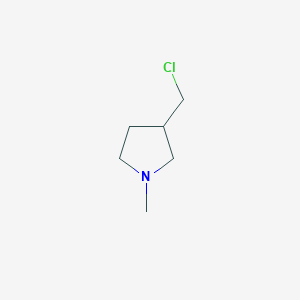 molecular formula C6H12ClN B1276458 3-(Chloromethyl)-1-methylpyrrolidine CAS No. 58689-43-3