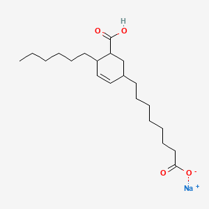 Sodium 5-carboxy-4-hexylcyclohex-2-ene-1-octanoate