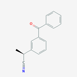 2-(3-Benzoylphenyl)propionitrile, (S)-