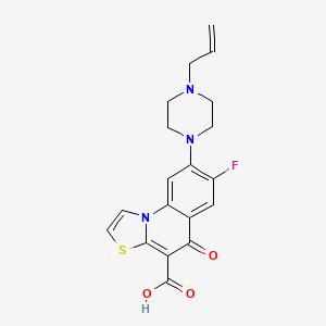 5H-Thiazolo(3,2-a)quinoline-4-carboxylic acid, 7-fluoro-5-oxo-8-(4-(2-propenyl)-1-piperazinyl)-