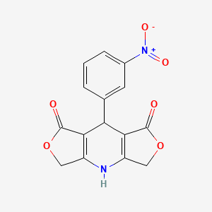 8-(3-nitrophenyl)-5,11-dioxa-2-azatricyclo[7.3.0.03,7]dodeca-1(9),3(7)-diene-6,10-dione