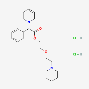 1(2H)-Pyridineacetic acid, 3,6-dihydro-alpha-phenyl-, 2-(2-piperidinoethoxy)ethyl ester, dihydrochloride