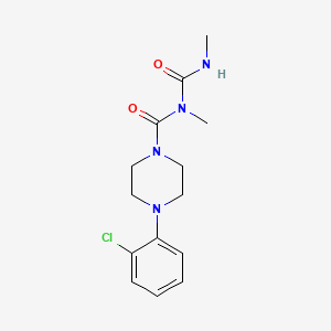 1-(2,4-Dimethylallophanoyl)-4-(2-chlorophenyl)piperazine