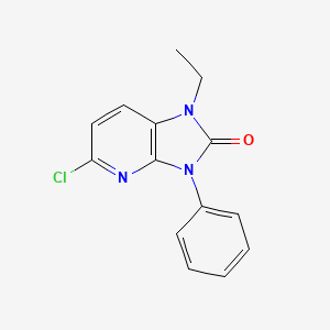 5-Chloro-1-ethyl-3-phenyl-1H-imidazo(4,5-b)pyridin-2(3H)-one