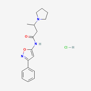 N-(3-Phenyl-5-isoxazolyl)-3-pyrrolidinobutanamide hydrochloride