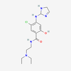 Benzamide, 5-chloro-N-(2-(diethylamino)ethyl)-4-((4,5-dihydro-1H-imidazol-2-yl)amino)-2-hydroxy-