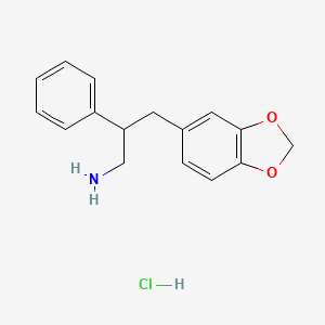 1,3-Benzodioxole-5-propanamine, beta-phenyl-, hydrochloride