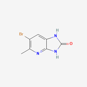 molecular formula C7H6BrN3O B1276491 6-bromo-5-methyl-1H-imidazo[4,5-b]pyridin-2-ol CAS No. 116035-73-5