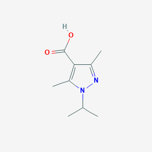 molecular formula C9H14N2O2 B1276510 1-isopropyl-3,5-dimethyl-1H-pyrazole-4-carboxylic acid CAS No. 1007542-01-9