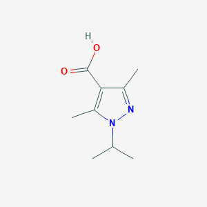 molecular formula C9H14N2O2 B1276510 1-イソプロピル-3,5-ジメチル-1H-ピラゾール-4-カルボン酸 CAS No. 1007542-01-9