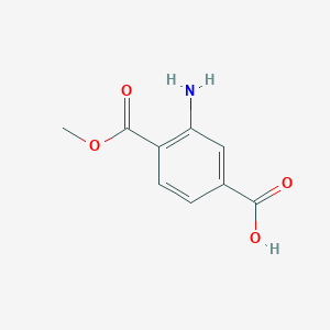 molecular formula C9H9NO4 B1276513 3-氨基-4-(甲氧羰基)苯甲酸 CAS No. 60728-41-8