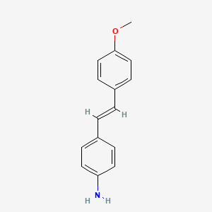 molecular formula C15H15NO B1276517 4-Amino-4'-methoxystilbene CAS No. 7570-37-8