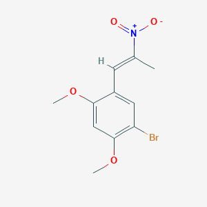 molecular formula C11H12BrNO4 B1276519 (E)-1-Bromo-2,4-dimethoxy-5-(2-nitro-1-propenyl)benzene 