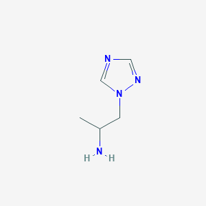 molecular formula C5H10N4 B1276532 1-(1H-1,2,4-triazol-1-yl)propan-2-amine CAS No. 883545-31-1