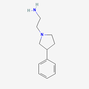 molecular formula C12H18N2 B1276534 2-(3-Phenylpyrrolidin-1-yl)ethanamine CAS No. 33304-29-9