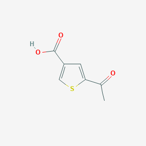 molecular formula C7H6O3S B1276536 5-Acetylthiophene-3-carboxylic acid CAS No. 33148-86-6