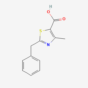 molecular formula C12H11NO2S B1276539 2-Benzyl-4-methyl-1,3-thiazole-5-carboxylic acid CAS No. 876715-98-9