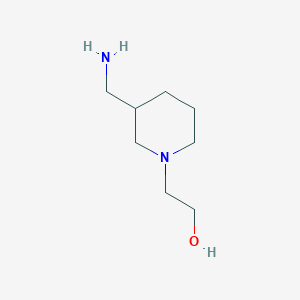 molecular formula C8H18N2O B1276540 2-[3-(氨甲基)哌啶-1-基]乙醇 CAS No. 915921-37-8